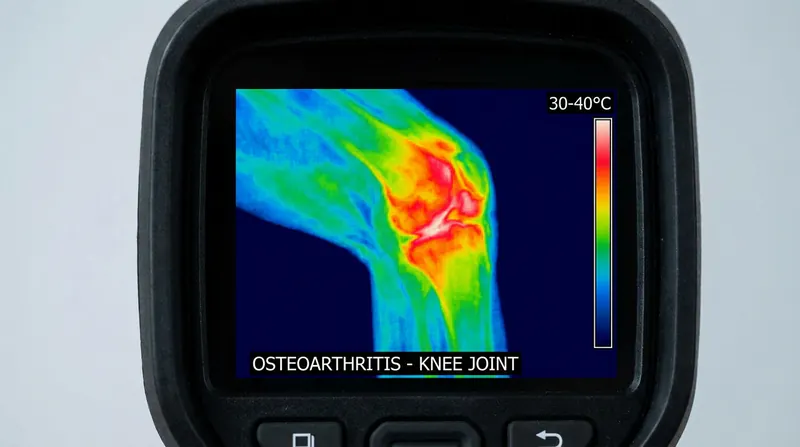 Thermal image of knees shown in the CNN-Osteo research prototype